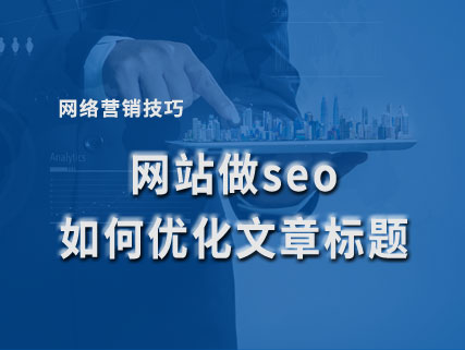 网站做seo如何优化文章标题